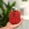 thumbnail image 3 of Handcrafted Vertical Eyeglasses Holder Stand for Reading Desk Nightstand Table - Small Eyeglass Organizer Stand for Bedside - Soft and Sturdy Knit Eyeglass Stand - Fits Standard Size Glasses, 3 of 15