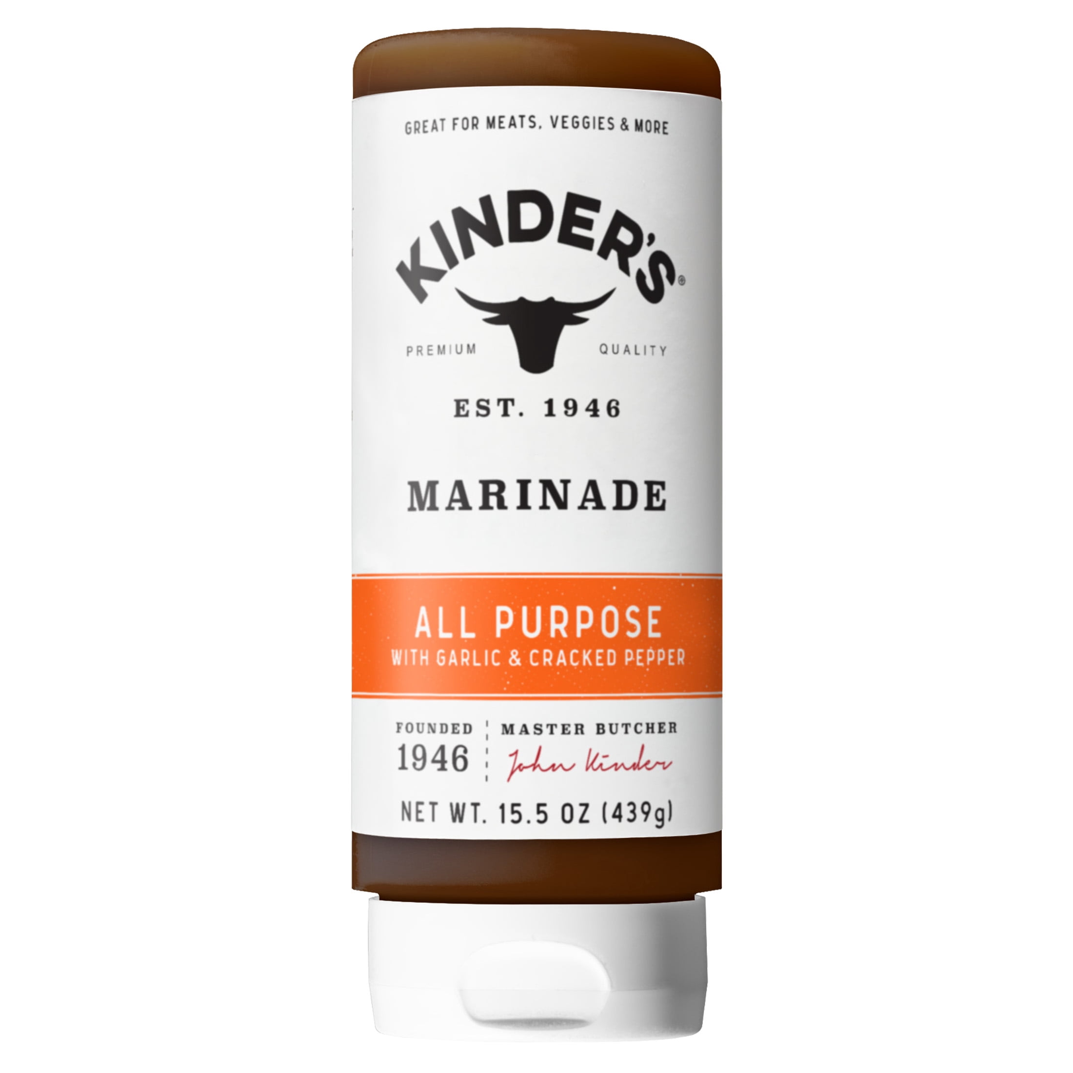 (3 pack) Kinder's All Purpose Marinade for Meat and Vegetables, 15.5 oz Bottle