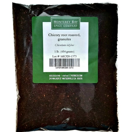 CHICORY ROOT Roasted Granules 1 LB â?? NATURAL Coffee and Tea Substitute â?? CAFFEINE FREE Beverage CERTIFIED Kosher (1 Bag (16 oz)) 1 Bag (16 oz