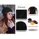 thumbnail image 4 of Gorro Zando de invierno con forro satinado para mujer y hombre, color negro, 4 of 4