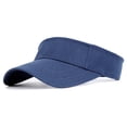 thumbnail image 2 of Veting Sun Visor Hat, Lightweight Cotton Empty Top Baseball Cap UV Protection Sports Sun Shade Hat for Tennis Jogging Hiking Beach Golf Casual Outdoor Activities Khaki,Navy, 2 of 4