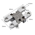 thumbnail image 4 of Charnière Invisible en Acier Inoxydable Porte Pliante Charnière Invisible Croix Charnière, 4 of 8