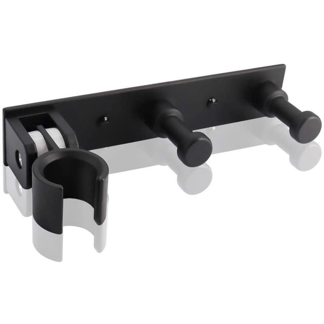 Soporte de ducha de mano universal con 2 ganchos, soporte de ducha de pared ajustable de aleación de aluminio, accesorio de alcachofa de ducha autoadhesivo, soporte de alcachofa de ducha para