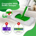 thumbnail image 6 of 3PCS Reusable Dry Sweeping Cloths Microfiber Wet Mop Pads Mop Replacement Sweeping Mopping pad Refills for Hardwood Surface Floor Cleaning, 6 of 9