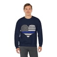 thumbnail image 5 of I Love Police Unisex Crewneck Sweatshirt, 5 of 7