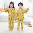 thumbnail image 1 of Conjuntos de pijama de manga larga para niños, cárdigans finos para el hogar, ropa de dormir de algodón con bolsillos para Navidad y otoño, 1 of 2