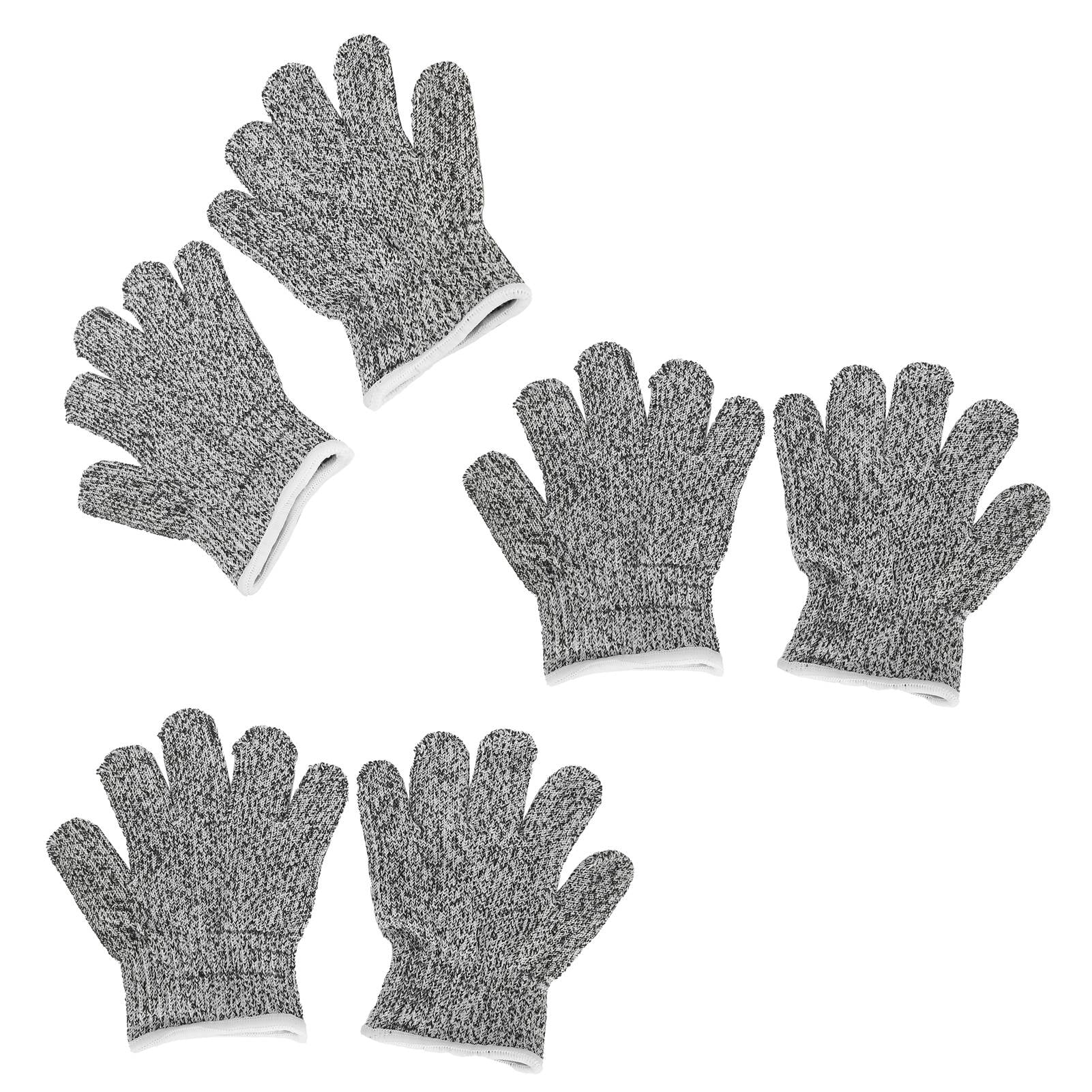 Wchiuoe 3 Pairs Kids Cutting Resistant Gloves Children Work Safety Protection Gloves for Gardening,Children Protective Supplies,Kids Work Gloves