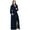 Navy, variant on DuoJiaJ Womens Solid Color Long Robe Soft Warm Plush Bathrobe Belt Integrated Ladies Sleepwear Pajamas Housecoat Nightgown Plus Size Pajamas Women Grey