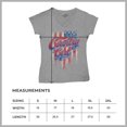 thumbnail image 7 of Country Girl USA Flag Women's V-Neck T-shirt Patriotic Southern Cowgirl Red White Blue American Pride Life Lovers Gift Tee, 7 of 7