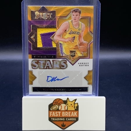 2024-25 Panini Select Dalton Knecht Gold Wave RPA Autograph Relic Patch RC Basketball Card