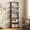 Brown + Black (Flat), variant on IdealHouse 6-Tier Wooden Bookshelf, 71" Industrial Tall Bookcase with Metal Frame, Large Open Storage Shelf for Living Room, Bedroom, Office, Brown + Black (Flat)