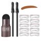 thumbnail image 1 of Kit de modelado de sellos para cejas, maquillaje reutilizable, plantilla en polvo para cejas, conjunto cosmético portátil impermeable, 1 of 5