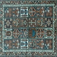 thumbnail image 1 of Ahgly Company Indoor Square Persian Light Blue Traditional Area Rugs, 6' Square, 1 of 4