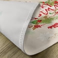 thumbnail image 5 of Ambesonne Christmas Place Mats Set of 4, Floral Merry Xmas, Standard Size, Green Red Tan, 5 of 6