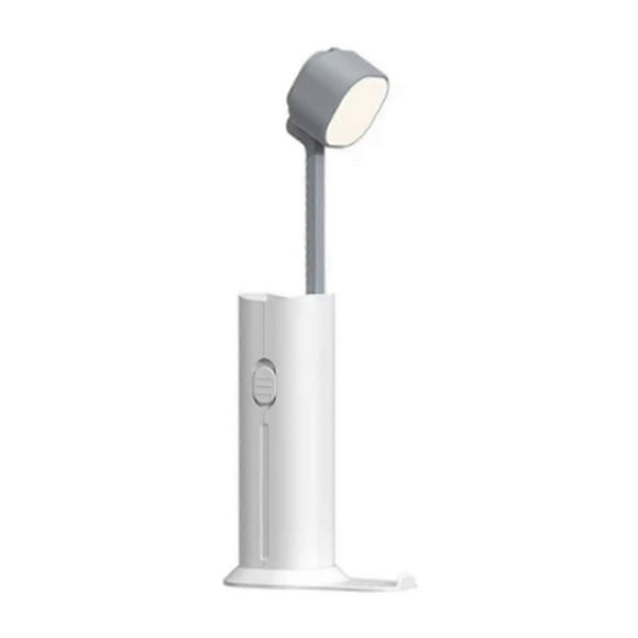 White Mini Power Bank with Portable Led Learning and Reading Small Table Lamp Suitable for Families 3000 MAh