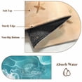 thumbnail image 6 of Ocean Beach Area Rug 4x6 FT, Non Slip Kids Room Carpet, Starfish Sea Waves Coastal Seaside Sand Washable Soft Floor Carpet Non-Shedding Throw Rug for Dorm Kitchen Study Room Home Office Bedside, 6 of 9