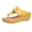 Yellow, variant on Women's Platform Wedge Flip Flops Orthopedic Sandals Arch Support Outdoor Fashion Comfortable Walking Thong Slides for Casual Beach Dating Party Yellow Size 8