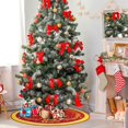 thumbnail image 6 of Taotanxi Christmas Tree Skirt 90Cm Soft Faux Fur Tree Skirt Plush Christmas Decoration Colorful Decoration Christmas Tree Skirt Christmas Decoration Indoor Holiday Party Decoration, 6 of 6