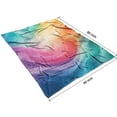 thumbnail image 4 of Rainbow Tie Dye Swirl Pattern Blanket,Comfortable Soft Lamb Wool Throw Blanket,All Season,Warm Lightweight Blankets for Sofa Bed Couch Living Room Chair,60"x80", 4 of 4