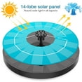 thumbnail image 2 of AISITIN Solar Fountain Pump, Energy Efficient, 3.5W Solar Panel, 6 Nozzles, 2 of 6