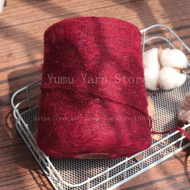 500G/PCS Super Soft Long Fluffy Hand Kninting Wool&Acrylic Mohair Yarns High Quality Threads For Crocheting DIY Scarf Sweater