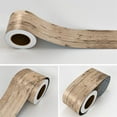 thumbnail image 2 of Self-adhesive Wood Grain Waist Line Wallpaper Waterproof PVC Wall Border Decal Baseboard Floor Sticker Waveguide Decorative Film, 2 of 7