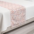 thumbnail image 2 of Floral Bed Runner, Peachy Feminine Theme Retro Flower Naive Natural Look Repeat Pattern, Decorative Accent Bedding Scarf for Hotels Homes and Guestrooms, Twin, Peach Pale Mauve Salmon, by Ambesonne, 2 of 2