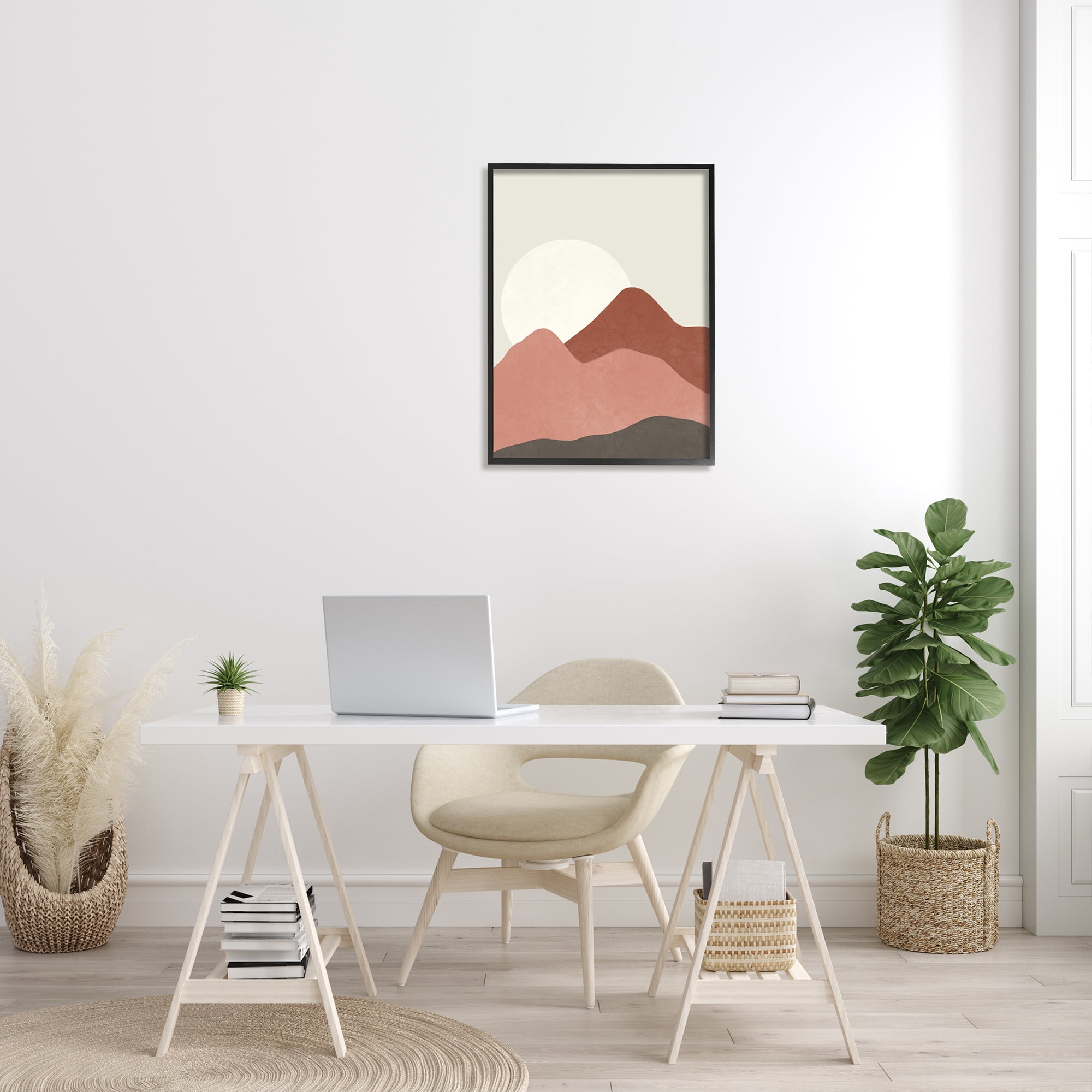 Stupell Indtries Desert Mountain Sunrise Landscape Warm Terracotta Tones,24 x 30,Design by Taylor Shannon Designs