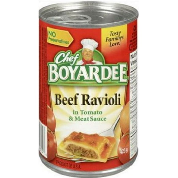 Chef Boyardee® Beef Ravioli in Tomato And Meat Sauce, 425 g