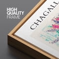 thumbnail image 4 of PixonSign Framed Canvas Print Wall Art Chagall Watercolor Neon Pastel Flower Bouquet Classic Vintage Illustrations Fine Art Decorative Multicolor for Living Room, Bedroom, Office - 24"x36" NATURAL, 4 of 5
