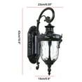 thumbnail image 5 of Waterproof and Antirust Outdoor Wall Lamp With Glass Shade, Outdoor Wall Sconce, Black Wall Lamp, Retro Outdoor Wall Lamp, 5 of 8