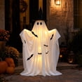 thumbnail image 4 of Halloween Ghost Decorations Outdoor Light Up Spooky Witch Costume for Party Porch Mantel Home Decor, 4 of 7