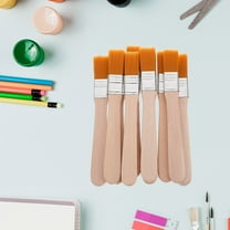 KAKOWELY 10pcs Baseboard Paint Brush With Brown Wood For Brushes For And Artists