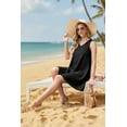 thumbnail image 6 of JWD Womens Summer Dresses 2026 Loose V Neck Sleeveless Sundresses Swimsuit Coverup with Pockets Black L, 6 of 6