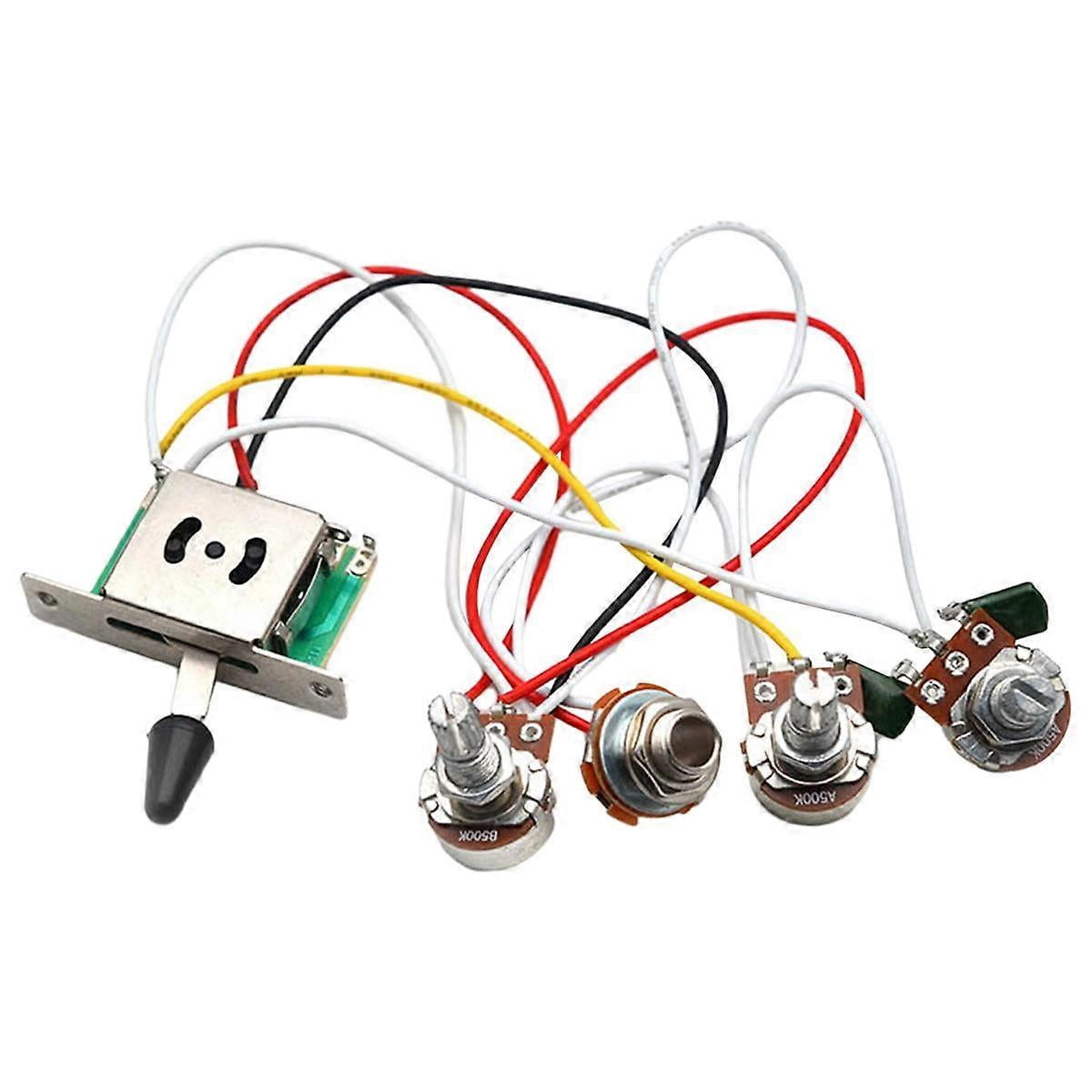 MagiDeal Piezo Pickup + Ton-Knöpfe – Vorverdrahtet, Für Cigar Box Guitar, Einfacher Einbau