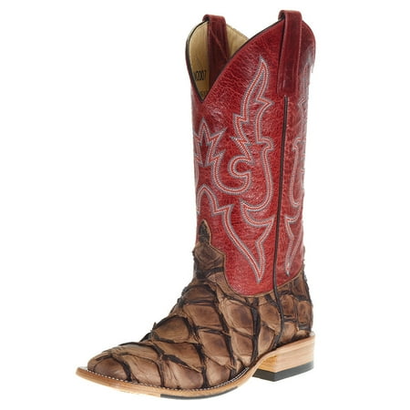 

Macie Bean Womens M2007 TH Big Bass Red Top 9.5 B Tan