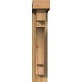 thumbnail image 2 of Ekena Millwork 4"W x 16"D x 20"H Merced Block Rough Sawn Bracket w/ Offset Brace, Western Red Cedar, 2 of 25