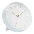 thumbnail image 3 of La Crosse Clock 6 inch Etta White-Finish Metal Silent Quartz Wall/Table Clock, 404-3715, 3 of 8