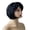 black, variant on Synthetic Short Blonde Wigs Natural Fluffiness Odor Resistant Ideal For And Parties