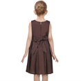 thumbnail image 4 of Girls Dress Brown Polka Dot Heart Contrast School Holiday Daily Casual 7 Years, 4 of 6