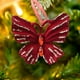 thumbnail image 1 of RKSTN christmas deals Burgundy Bow Christmas Decoration Flocking Hanging Christmas Tree Decoration Hanging Decoration, 1 of 6