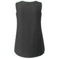 thumbnail image 4 of DuoJiaJ Women's Fashion Casual V Neck Solid Color Sleeveless Vest Top Plus Size Women’s Cotton Tank Tops, 4 of 4
