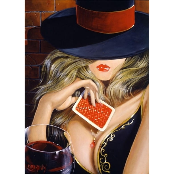 Diamond Painting (DE8912) Beauty 5D DIY Square Women Mosaic Kit (XF052) 20X30cm FLhrweasw Nuevo