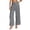 Gray, variant on Pleated Wide Leg Pants for Women High Waist Vertical Button Palazzo Casual Holiday Vacation Trousers with Pockets