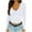 White, variant on HomeDM Womens Long Sleeve T Shirts V Neck Slim Fitted Solid Color Tight Basic Tops - Wine/L