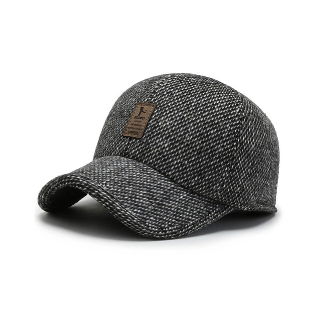 Gorra de béisbol Qarigey cálida de otoño para hombre algodón hebilla ajustable AP013114-03