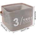 thumbnail image 3 of Fabric Desktop Storage Box Storage Basket Box Foldable Cosmetic Dressing Table, 3 of 5