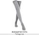 thumbnail image 4 of Qarigey 1 par de medias altas hasta el muslo estilo pijo de invierno cálido calcetín botas accesorios de mujer regalos del Día de San Valentín para Medias Gris claro, 4 of 6