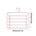 thumbnail image 3 of Dvruxg 5-Tier Multifunctional Pants Hanger Rack - Space Saving Closet Organizer for Pants, Belts & Ties - Durable Plastic Clips, 3 of 5