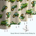 thumbnail image 6 of Cartoon Tractors Green Beige Pattern Shower Curtain 72"x72" ,Bathroom Decorative Shower Curtains Set with 12 Hooks,Modern Waterproof Washable Shower Curtain, 6 of 6